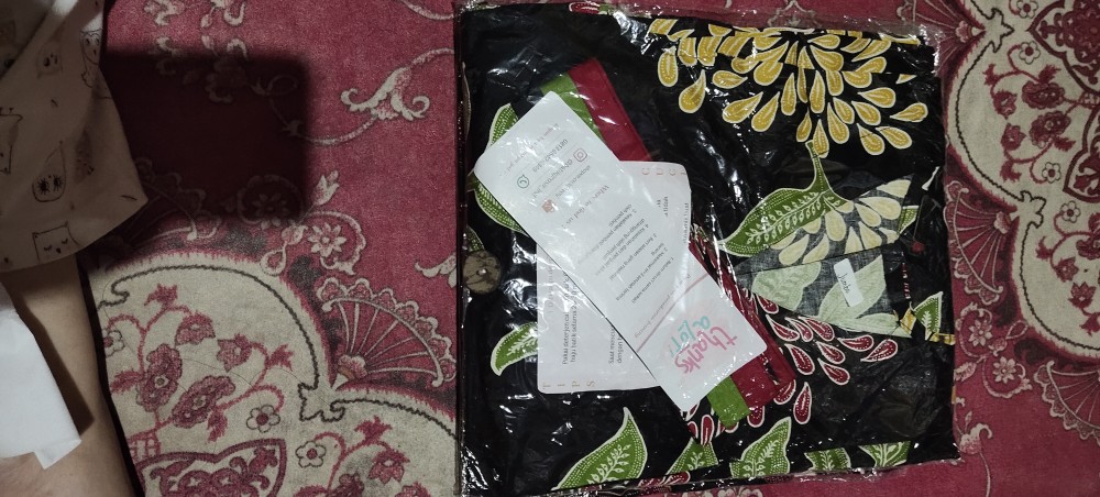 Kemeja 113 Aan# Kemeja Batik Dewasa Lengan Pendek Slim Fit Edisi Natal Bahan Katun Stretch