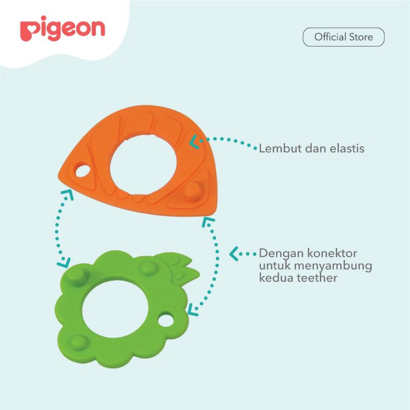 PIGEON Teether Step 1 / PIGEON Teether Step 2 / PIGEON Fruit Teether