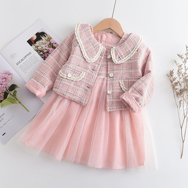 LittleAaron DRESS CHOAHEYO VEST EBV Baju Dress Anak Perempuan Import