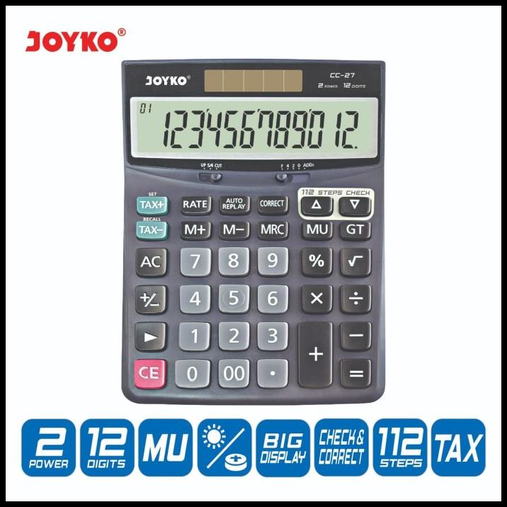 

Calculator / Kalkulator Joyko Cc-27 / 12 Digits / Check Correct
