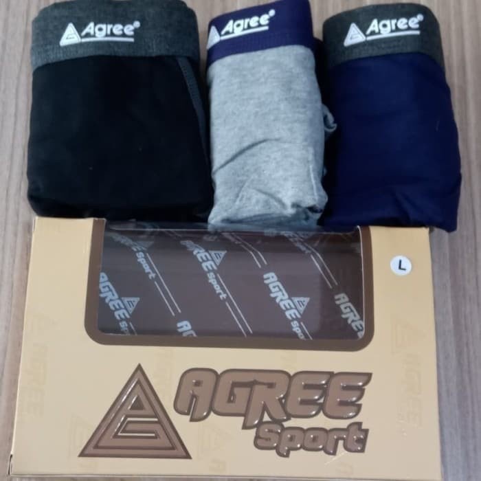 Cd Pria Boxer Agree DD1235 / Boxer Pria Dewasa Agree / Impor