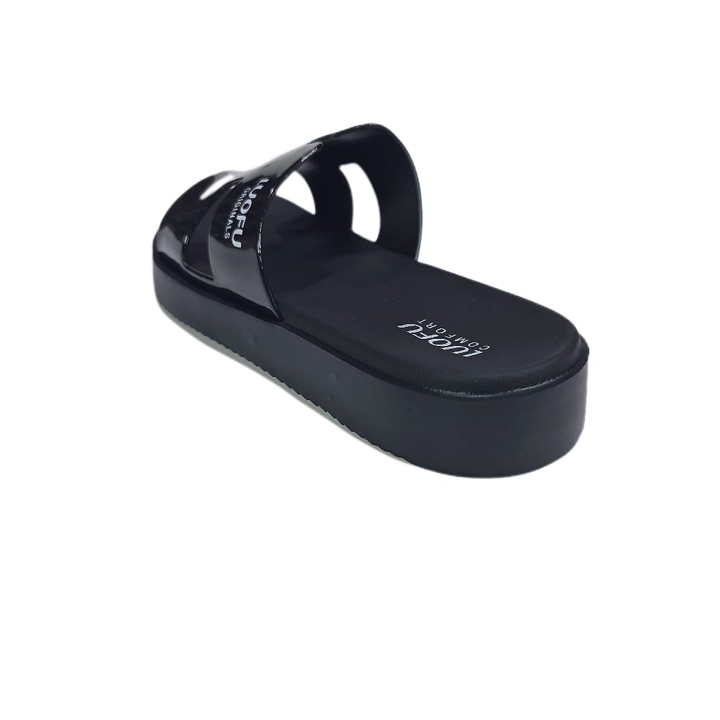 sandal wanita luofu sendal karet cewek selop import E7199A3-BW05