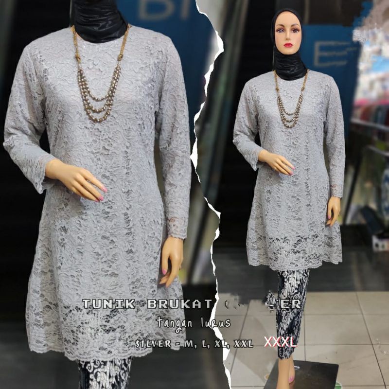 KEBAYA SET_BRUKAT TUNIK_KEBAYA JUMBO/KEBAYA PESTA/KEBAYA MODERN/KEBAYA TERBARU/KEBAYA PESTA-2