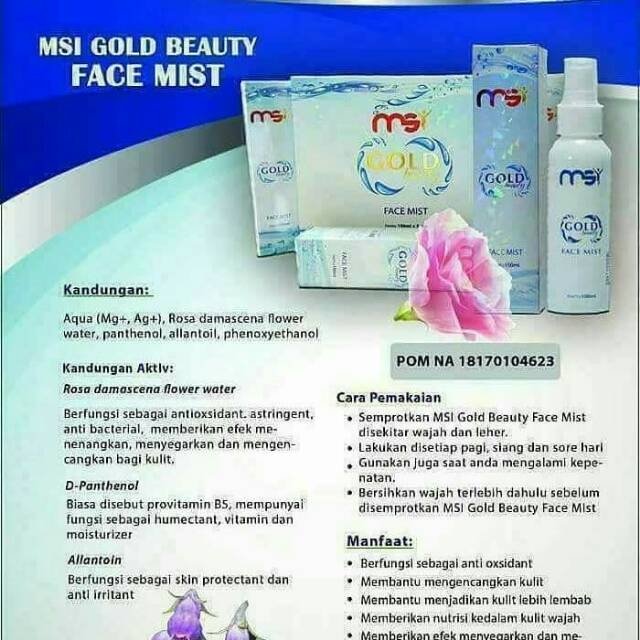 Face Mist Msi Spray Wajah Member Resmi Skincare Normal Jerawat Ion Perak Sarimawar Collagen Shopee Indonesia