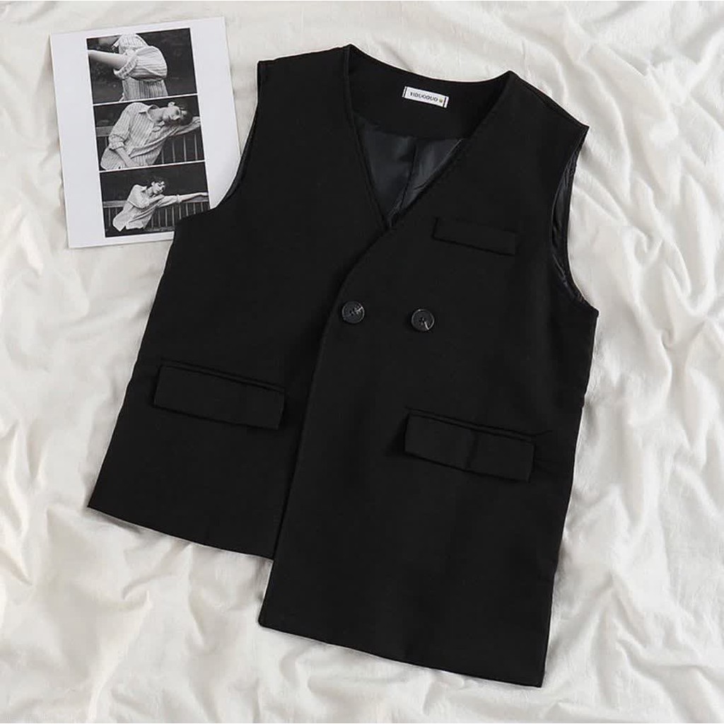 TIVANY VEST-VEST- VEST KOREA-VEST WANITA-ATASAN WANITA-KOREAN VEST-ATASAN KOREA-KOREA STYLE