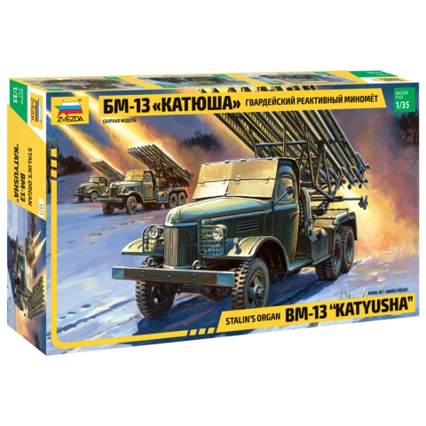Truk BM-13 Katyusha Skala 1:35 Mokit Zvezda