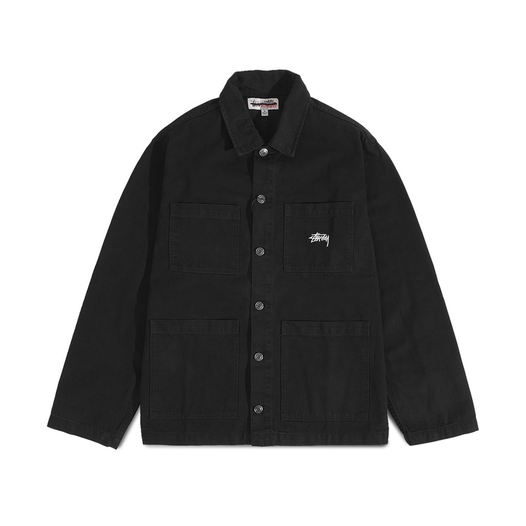 Stussy Denim Chore Jacket Washed Black Original