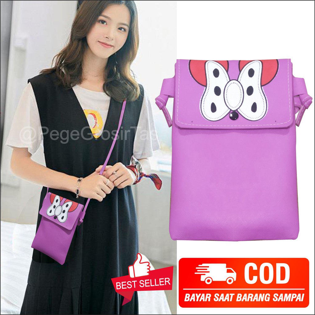 Tas Selempang Kasual HPO Slingbag Fashion Wanita Model Karakter -PG - 8836