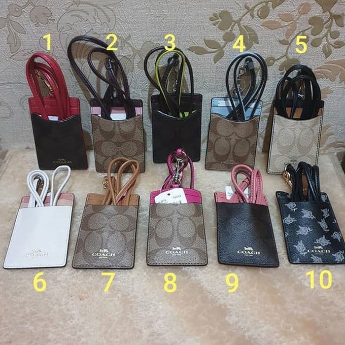 

gantungan ID Card Wallet Coach Coach ID Tag Lanyard Nametag original