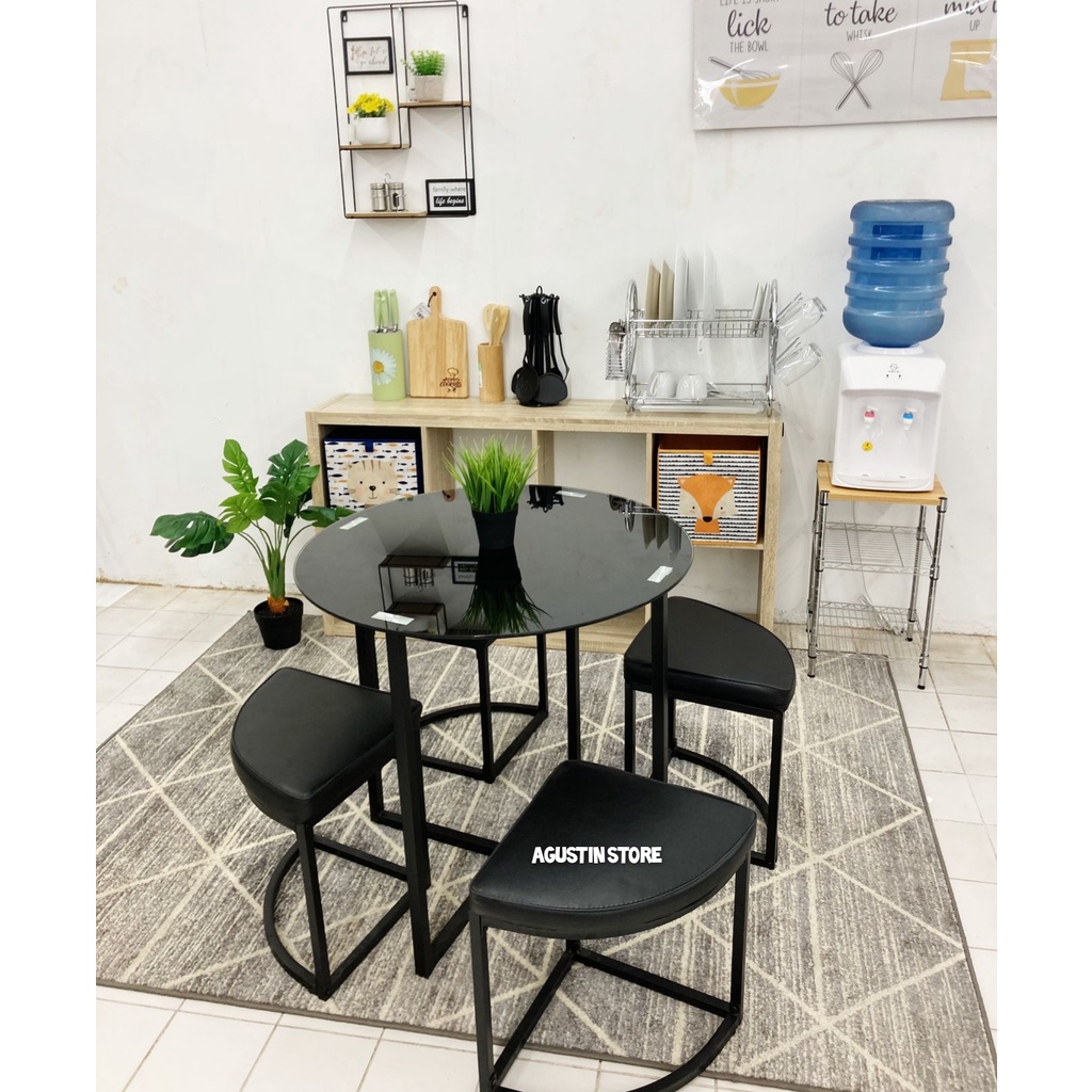 INFORMA-Zeus Meja makan set/meja makan minimalis/Meja cafe