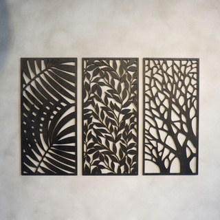Jual Hiasan Dinding Laser Cut Tropical Tree V3 | Wall Decor Laser Cut