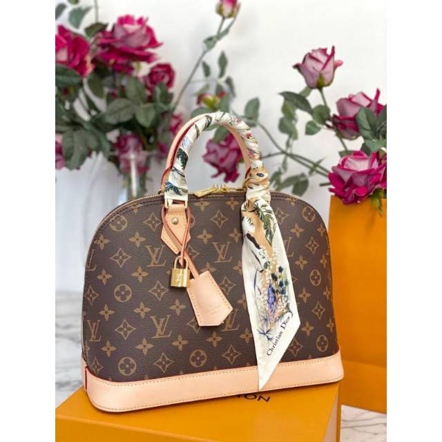 Jual 100% ORIGINAL Louis Vuitton LV Alma Damier Gembok /Tas Wanita Murah  Original