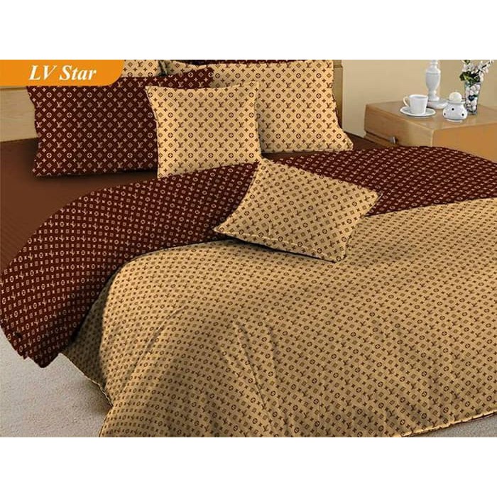 Promo SPREI LV COKLAT TUA UK  160X200X26 Murah
