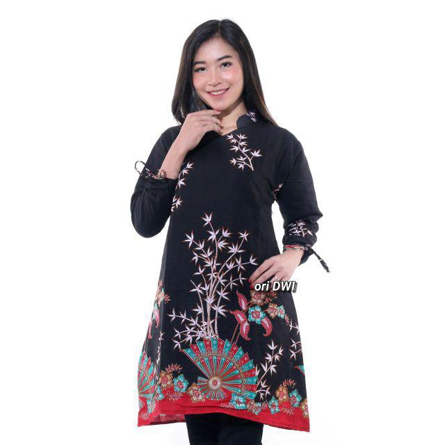 Batik Couple Keluarga Sania Ruffle Ori Ndoro Jowi Dnt - Motif Kipas