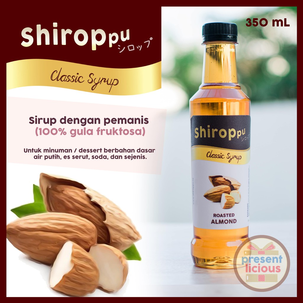 

Roasted Almond | Shiroppu Classic Syrup 350 mL | Sirup Manis Rasa Kacang Almond Panggang