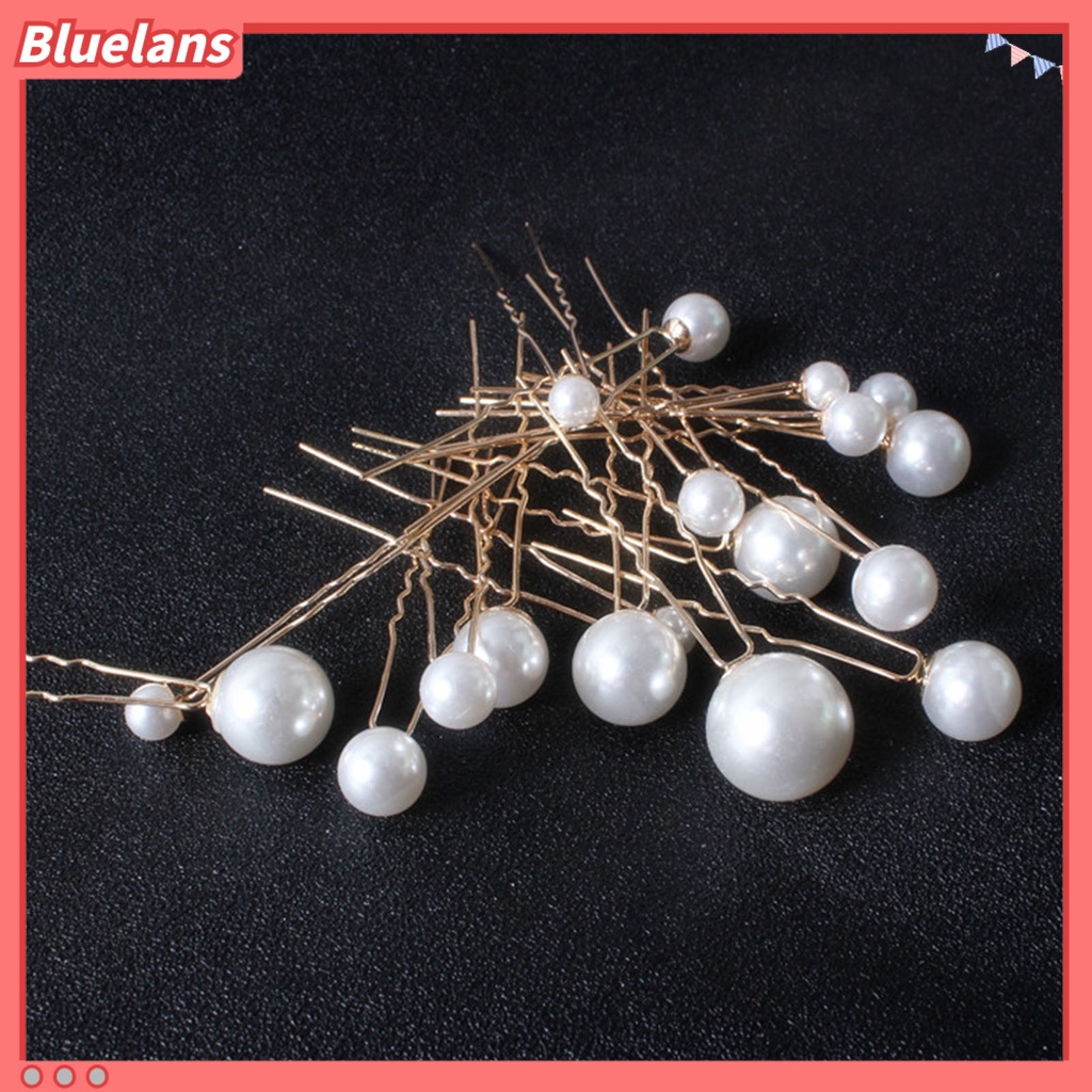 Bluelans Headwear Hair Clips Faux Pearl Women Hair Sticks Exquisite Hair Accessories