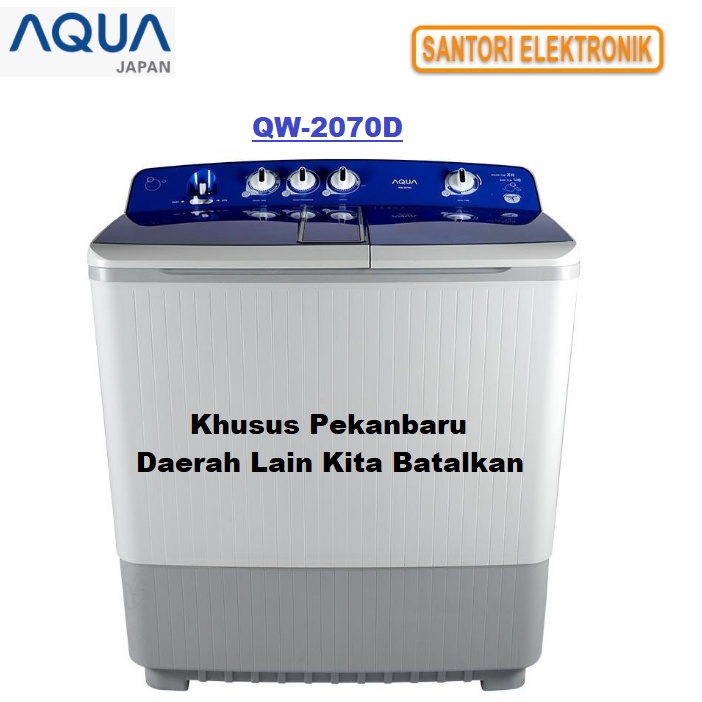 Jual MESIN CUCI 2 TABUNG AQUA 20KG QW-2070D PEKANBARU | Shopee Indonesia