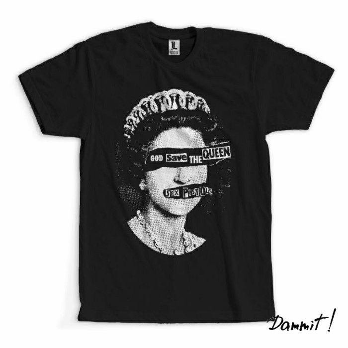 KAOS BAND S*X PISTOLS GOD SAVE THE QUEEN - KAOS BAND PREMIUM - HITAM - S, M, L, XL, XXL.
