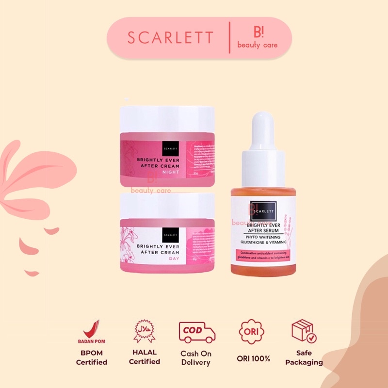 Scarlett Whitening Triple Combo Brightly Facial Care