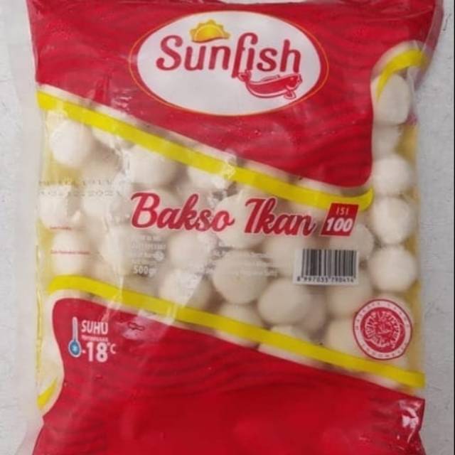 

Sunfish Bakso Ikan Rebus 500gram isi 100