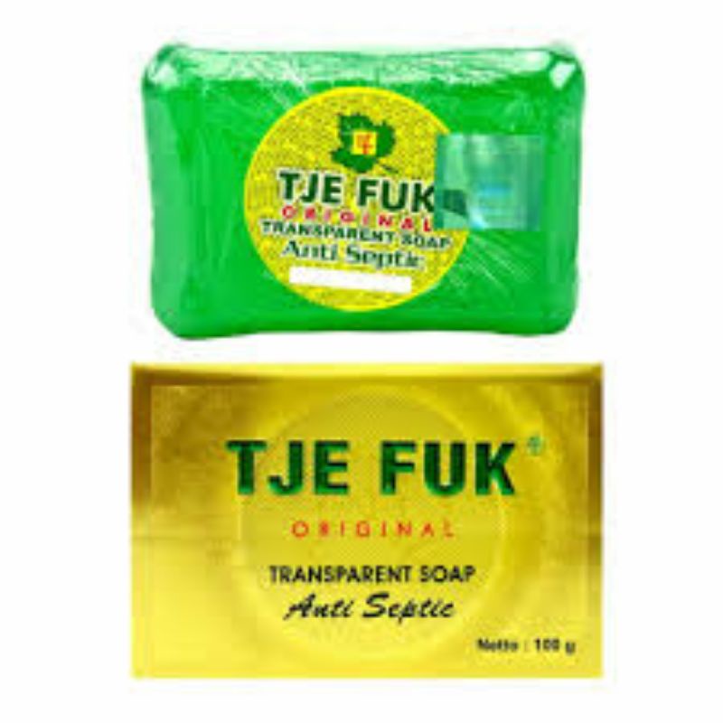 SABUN TJE FUK HIJAU ,TJE FUK ANTISEPTIK 100% ORIGINAL 100GR