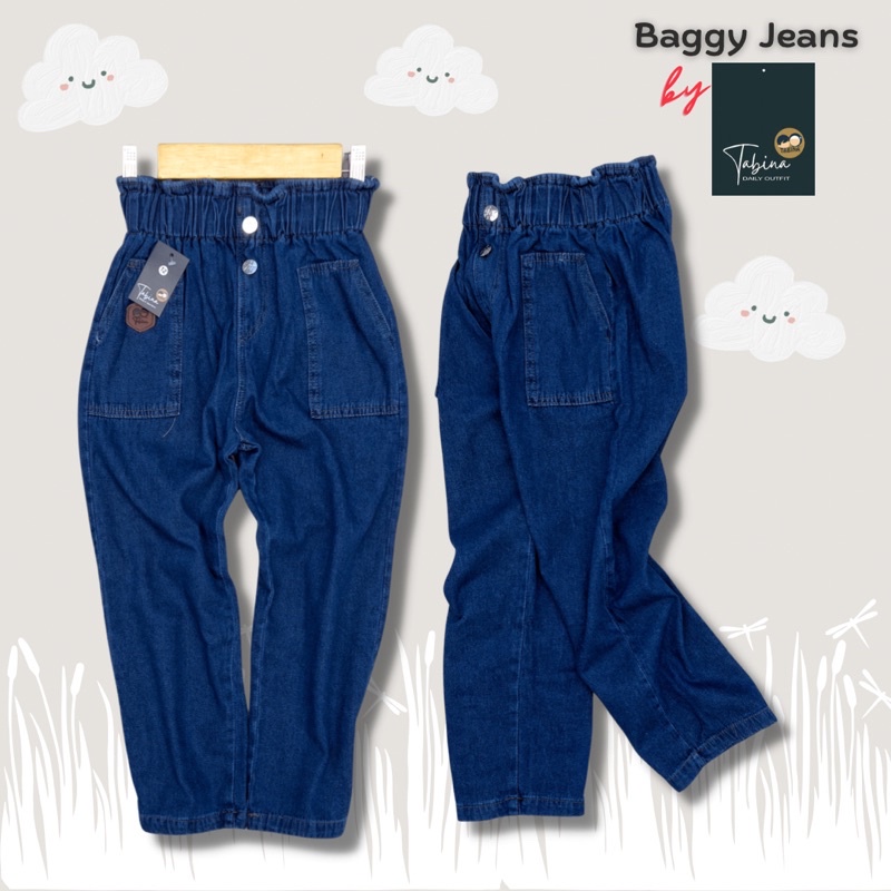 Celana Jeans Panjang Anak Perempuan Tabina Model Baggy Beggie usia Anak hingga Remaja