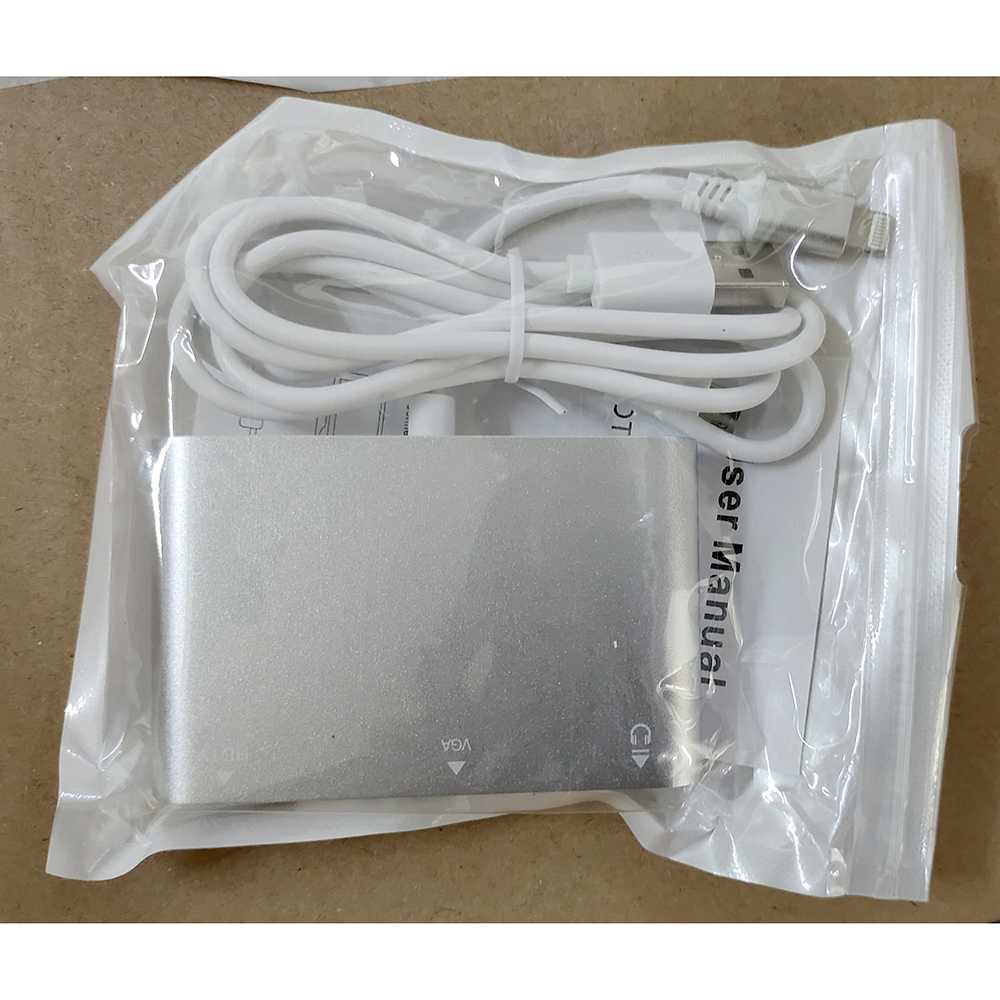 IDN TECH - Adapter Converter Lightning to HDMI VGA with Audio Port - 7585C