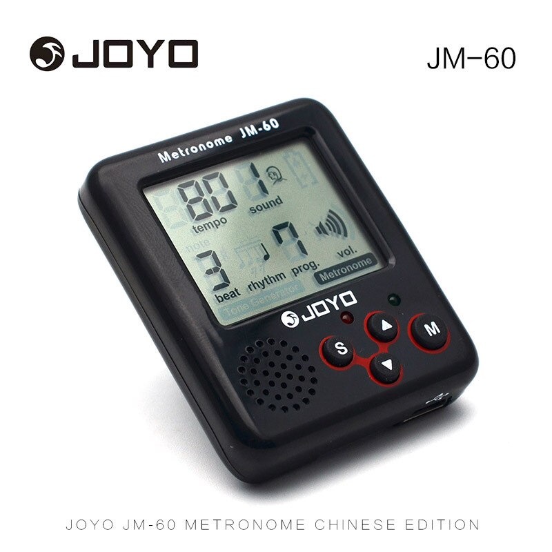 JOYO Vocal Metronome Rhythm Device Drum Piano Guitar - JM-60 - Black