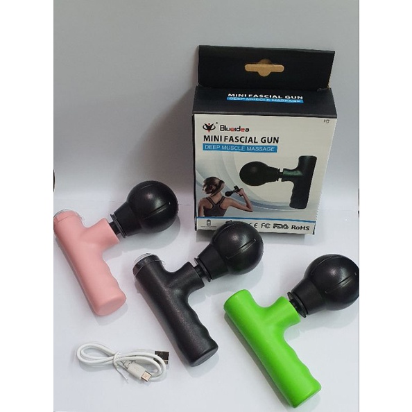 Alat Pijat Massager /Mini Fascial Gun Changer/Pijat Otot kaku elektrik/mimo cas