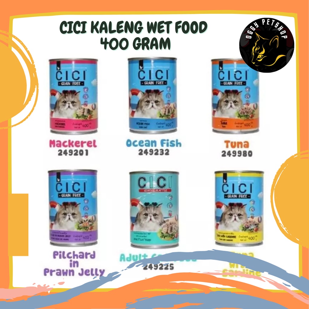 CICI Kaleng 400 gram Adult &amp; Kitten - Makanan Kucing Wetfood Kaleng