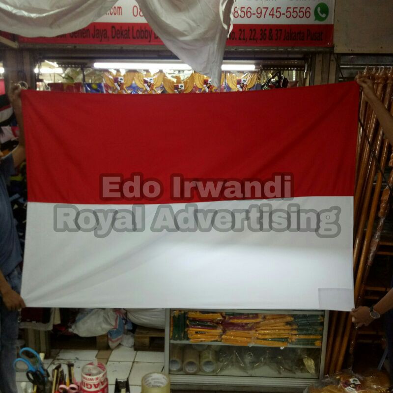 

Bendera Merah Putih Ukuran 120 cm x 180 cm Bahan Drill Ready Stock Berkualitas