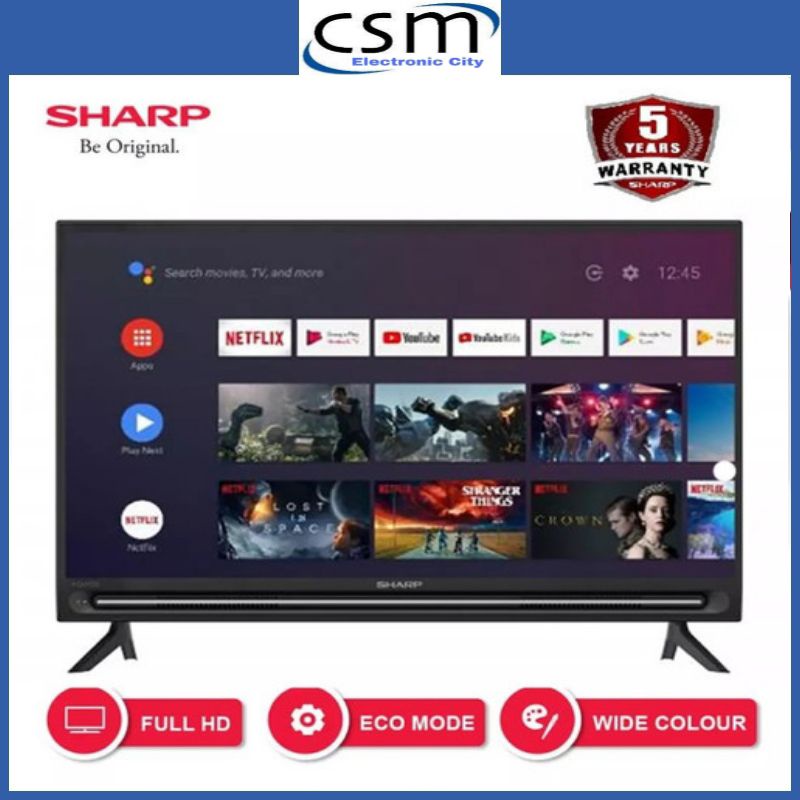 Sharp 2T-C32BG1i Android TV [32 Inch] GARANSI RESMI