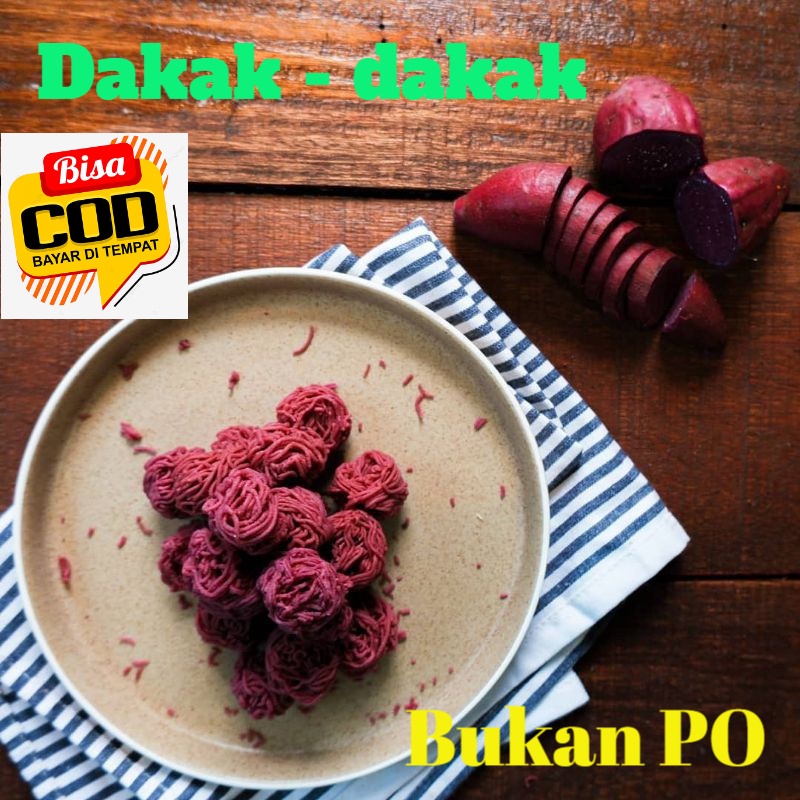 

OLEH-OLEH MAKANAN CEMILAN KHAS MINANG PADANG BATUSANGKAR DAKAK-DAKAK/DAKAK-DAKAK SIMABUA UNGU