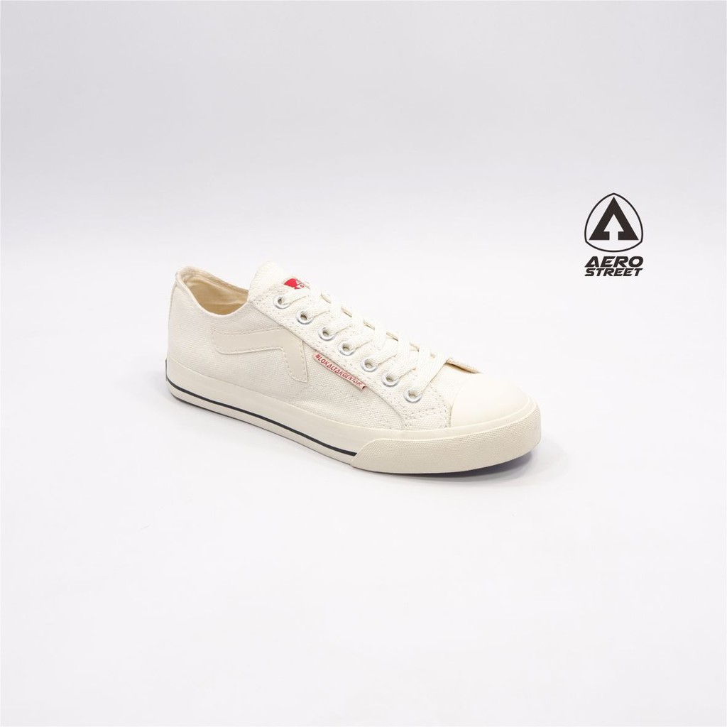 Aerostreet 37-44 Jhosse Low Putih - Sepatu Sneakers Casual Sekolah Pria Wanita Aero Street-1