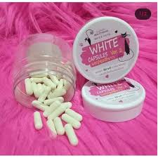 WHITE CAPSULE VER 2 ORI THAILAND KAPSUL PEMUTIH AMPUH ISI 30 KAPSUL