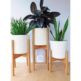 Standing pot tanaman plant tatakan bungan kayu jati Standing pot tanaman plant tatakan bungan kayu jati