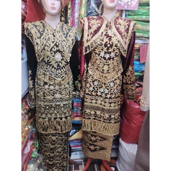 baju penganten Padang full Payet.