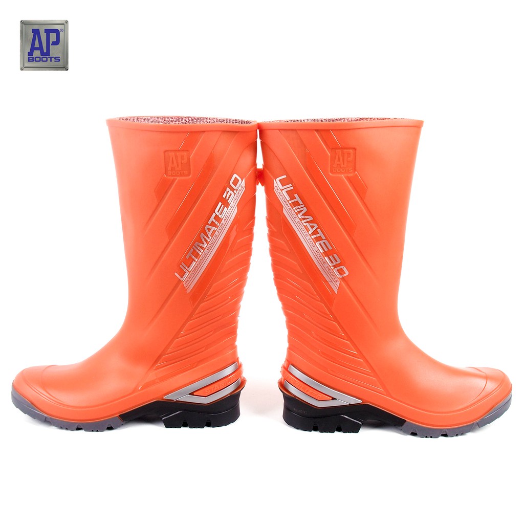 Ap Boots Ultimate 2015 3.0 Sepatu Safety Boot Panjang Anti Air Hijau Abu Hitam Orange