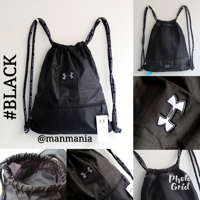 Tas Serut Import Gymsack Under Armour Fitness - Hijau Muda