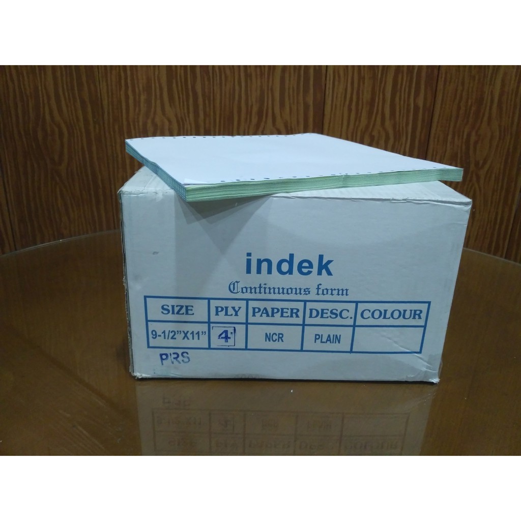 

Continous Form Index 4PLY 9-1/2"x11" BAGI 2