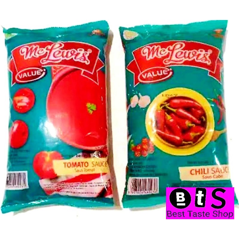 

Mc Lewis Tomato Sauce Chili Sauce 1 kg / Saus Tomat / Saos Cabe