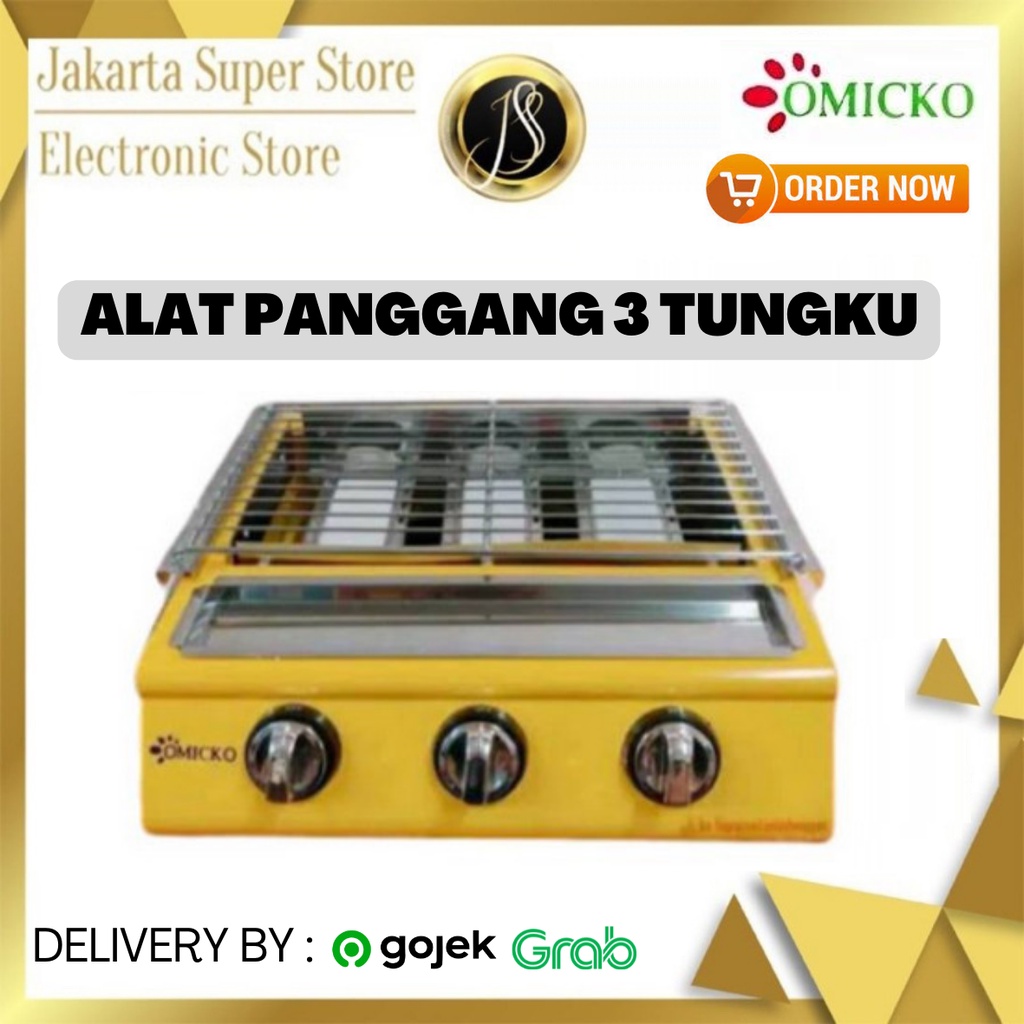 KOMPOR PANGGANGAN SOSIS 3 TUNGKU OMICKO