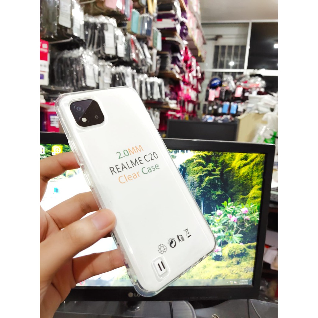 SoftCase OEM Transparan Realme C20 C20A 6.5 Inchi Clear Ultra Thin TEBAL 2.0mm SUPER CLEAR