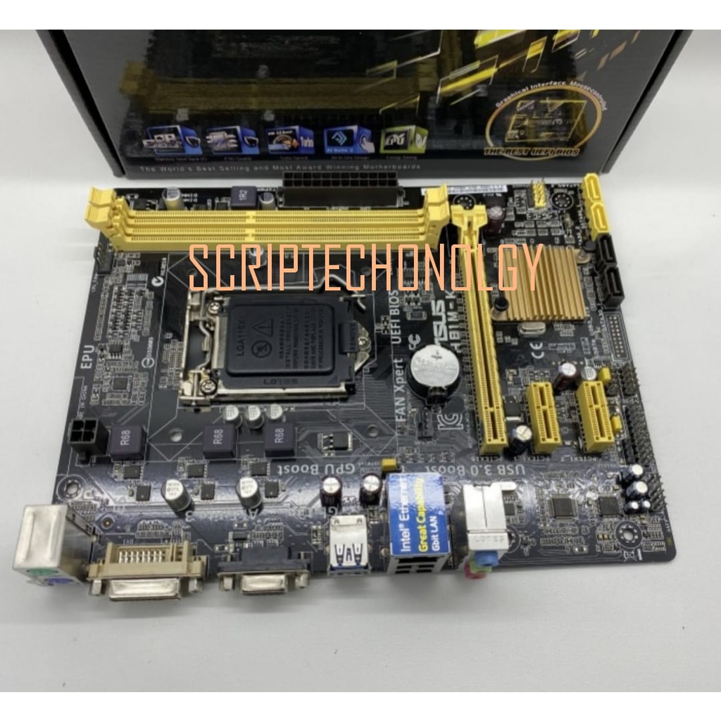 MotherboardSC ASUS H81M-K garansi 1th