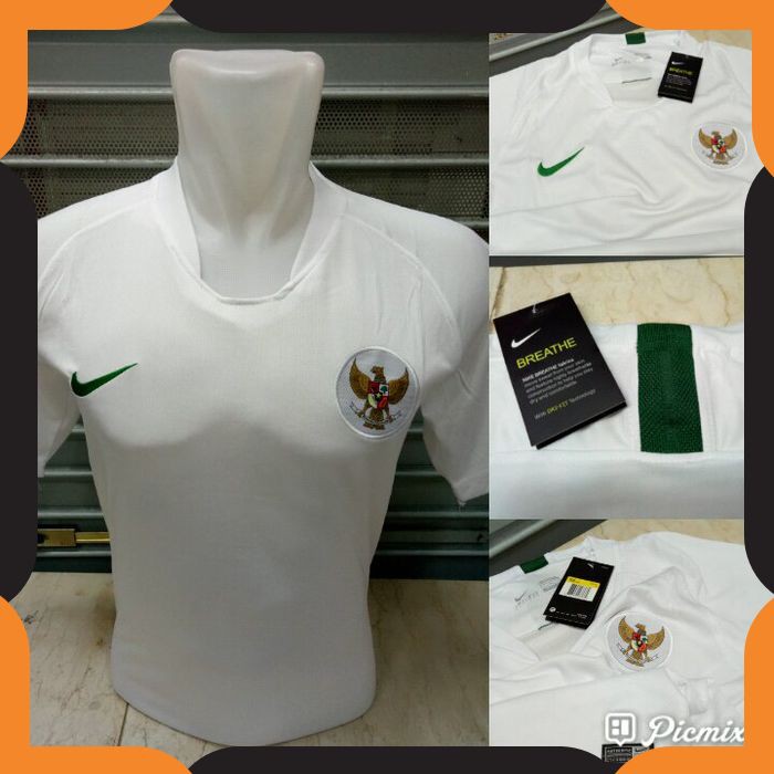 {COD}464  JERSEY BOLA  ZIPPER TIMNAS INDONESIA AWAY 2019 COLLAR SPORTY GRADE ORI   IMPORT