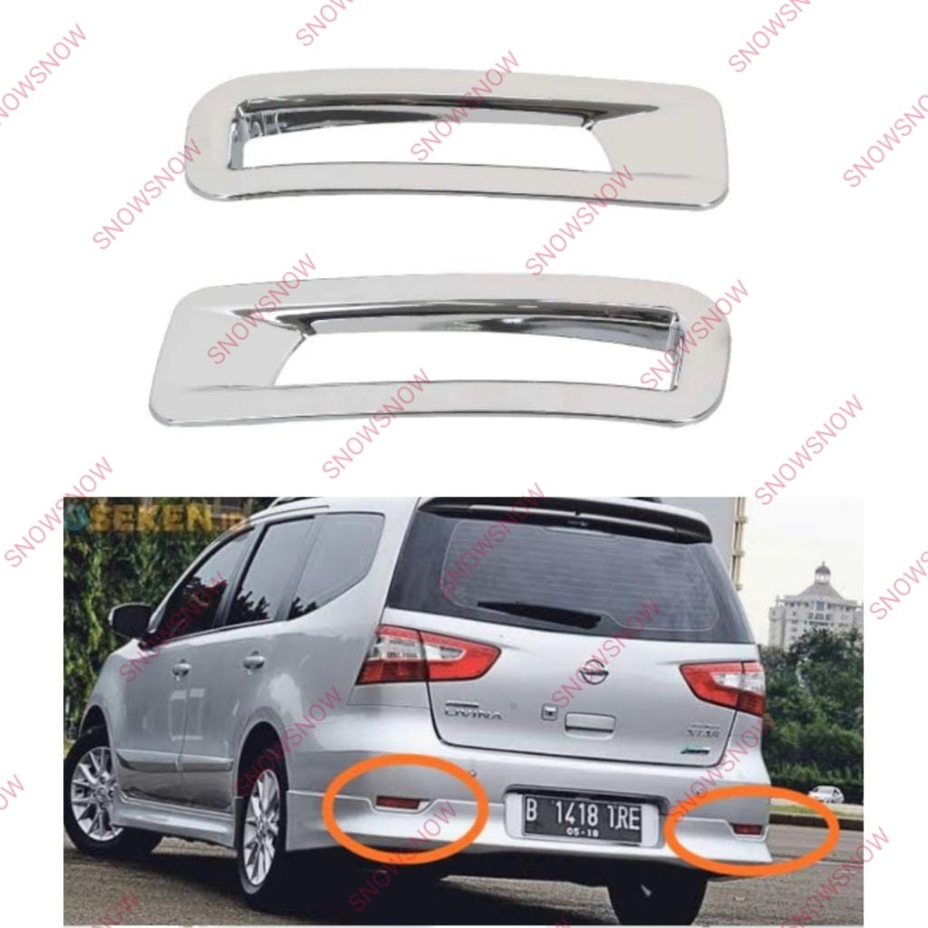 Cover Reflektor Nissan Grand All New Livina Chrome