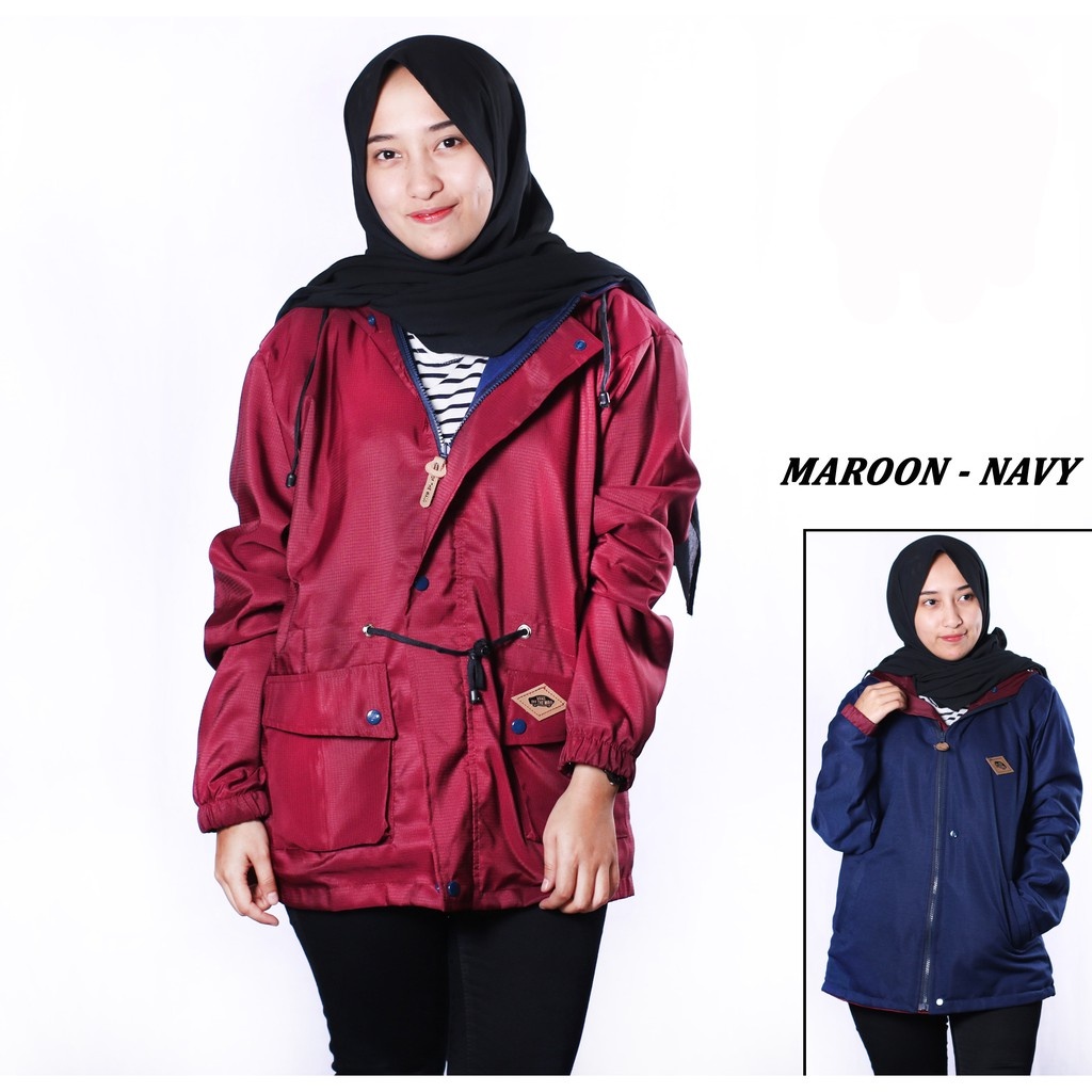 Jaket Parka BB Wanita - Jaket Bolak Balik Cewek Terbaru dan Terlaris