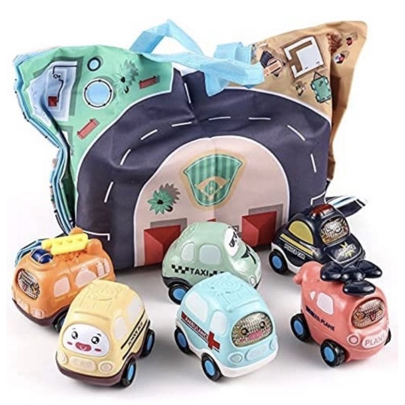 inertia car set baby push pull car mainan mobil dan playmat1