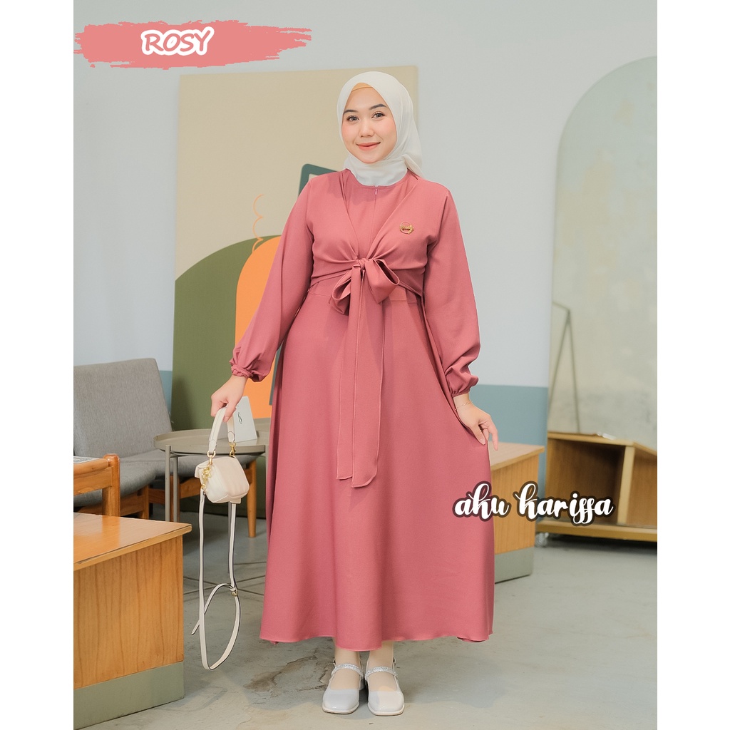 Haziqa Midi Dress Terbaru Aku Karissa Original