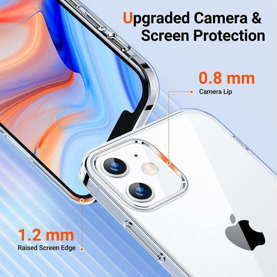 iPhone Shockproof Ultra-thin Soft TPU Crystal Clear Case / iPhone Full Body Protection Flexible Silicone Transparent Cover / iPhone Basic Cases Compatible With iPhone 12 &amp; iPhone 12 Pro Max &amp; iPhone12 Mini &amp; iphone 11 &amp; iphone XS &amp; Iphone 6s,7,8 Plus